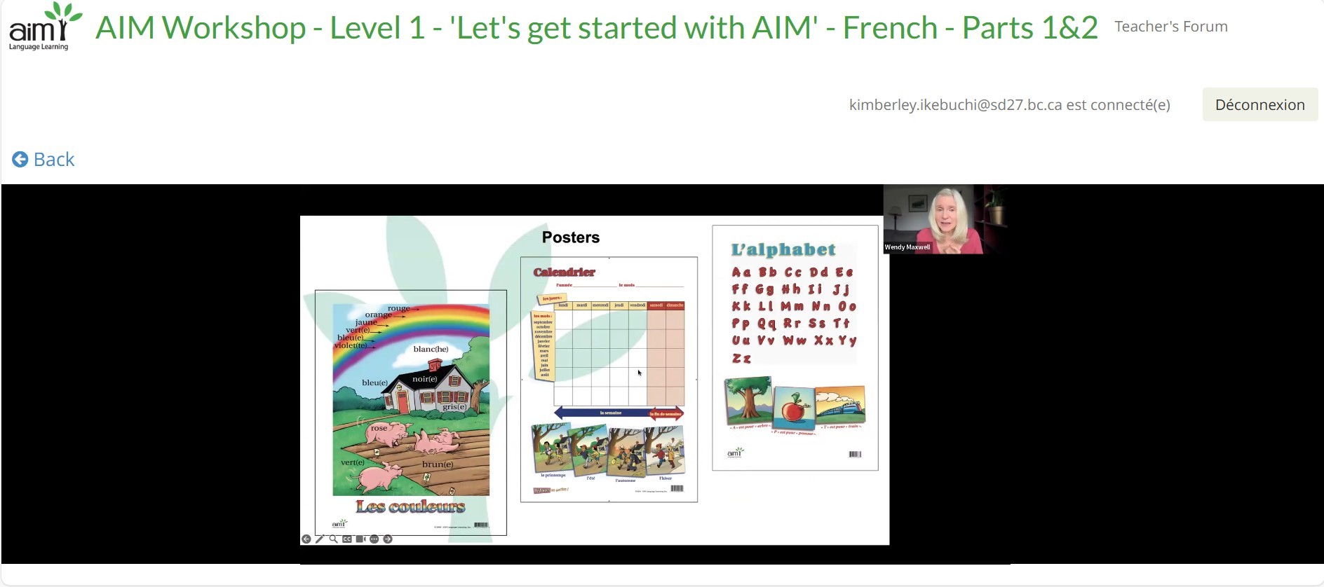 Aim French Learning kimberley ikebuchi