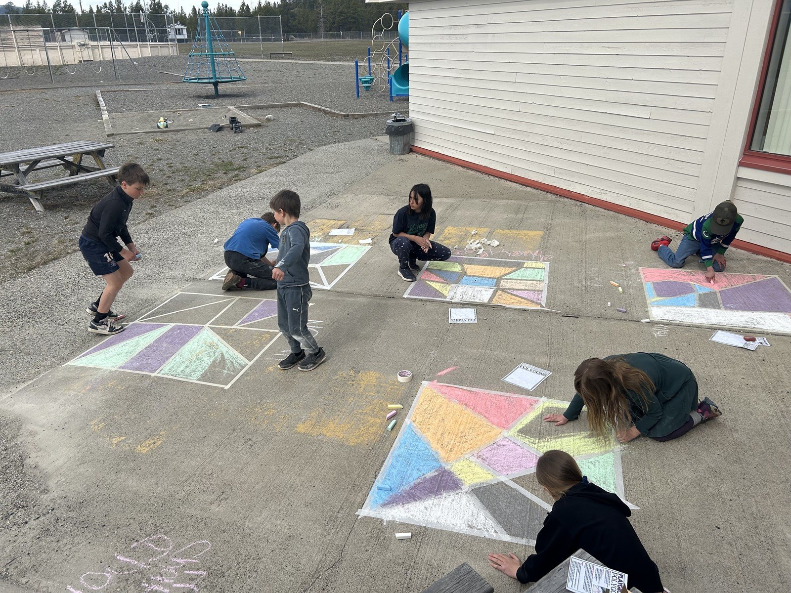 Outdoor Learning in Action Playground Polygons